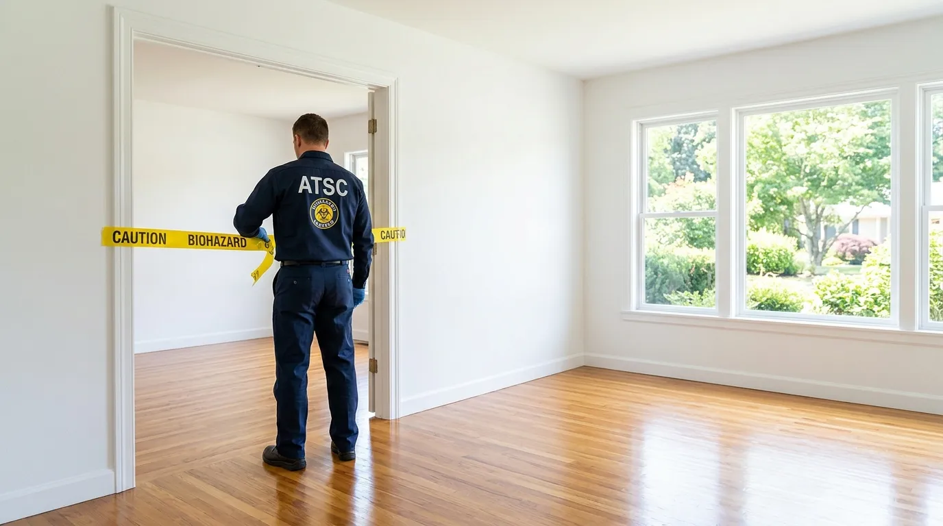 Certified biohazard cleanup crew performing Crime Scene Cleanup in Freehold